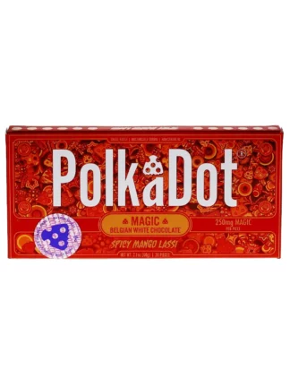 Spicy Mango Lassi PolkaDot Magic Mushroom Belgian White Chocolate 250mg